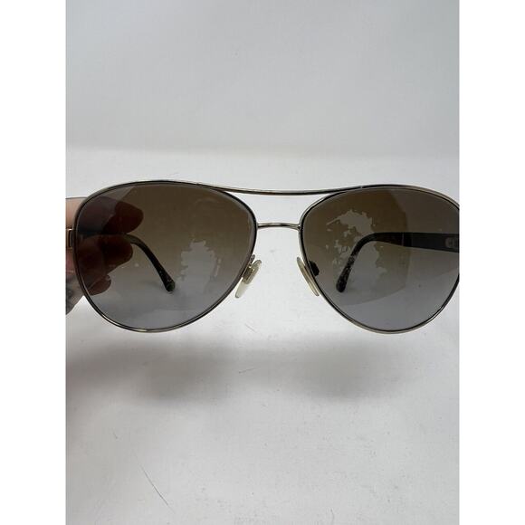 B 3080 1145/T5 BURBERRY Polished Gold/Gradient Brown Polarized 59-14 Aviator - Picture 2 of 7